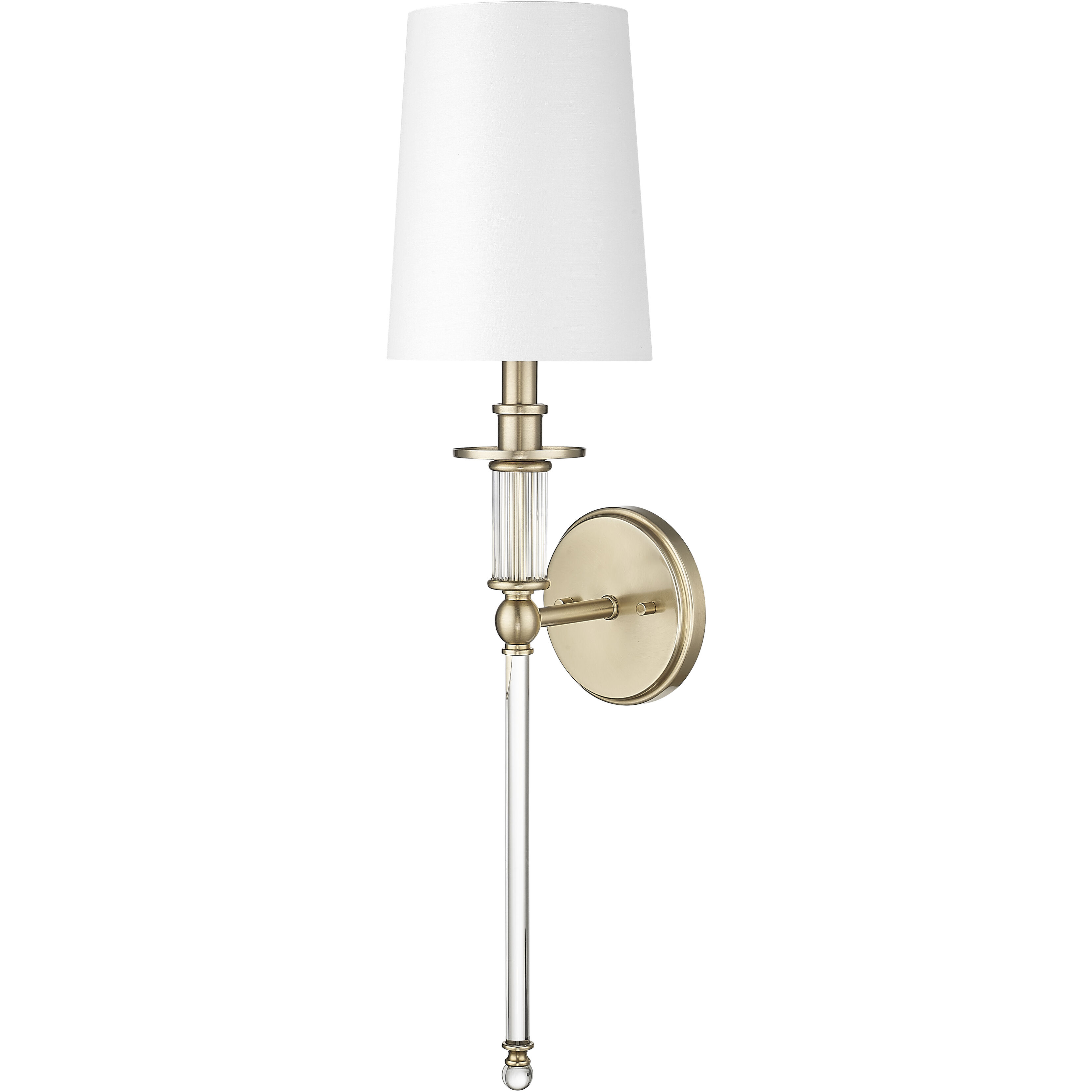 None Wall Sconce Wall Light in Modern Gold